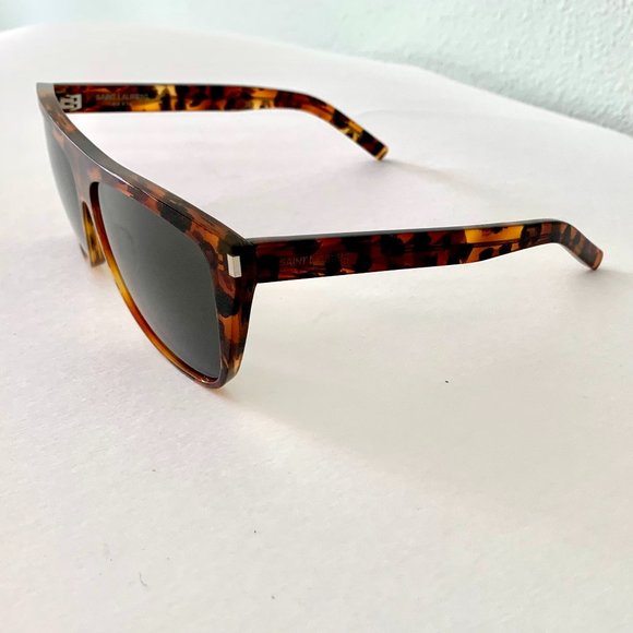 Saint Laurent SL507 Unisex Sunglasses in Brown/Tortoise - Picture 7 of 9